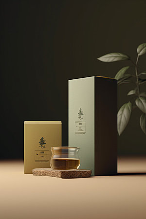 茶叶罐中式包装设计模型