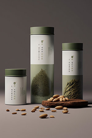 茶叶罐传统立体模型