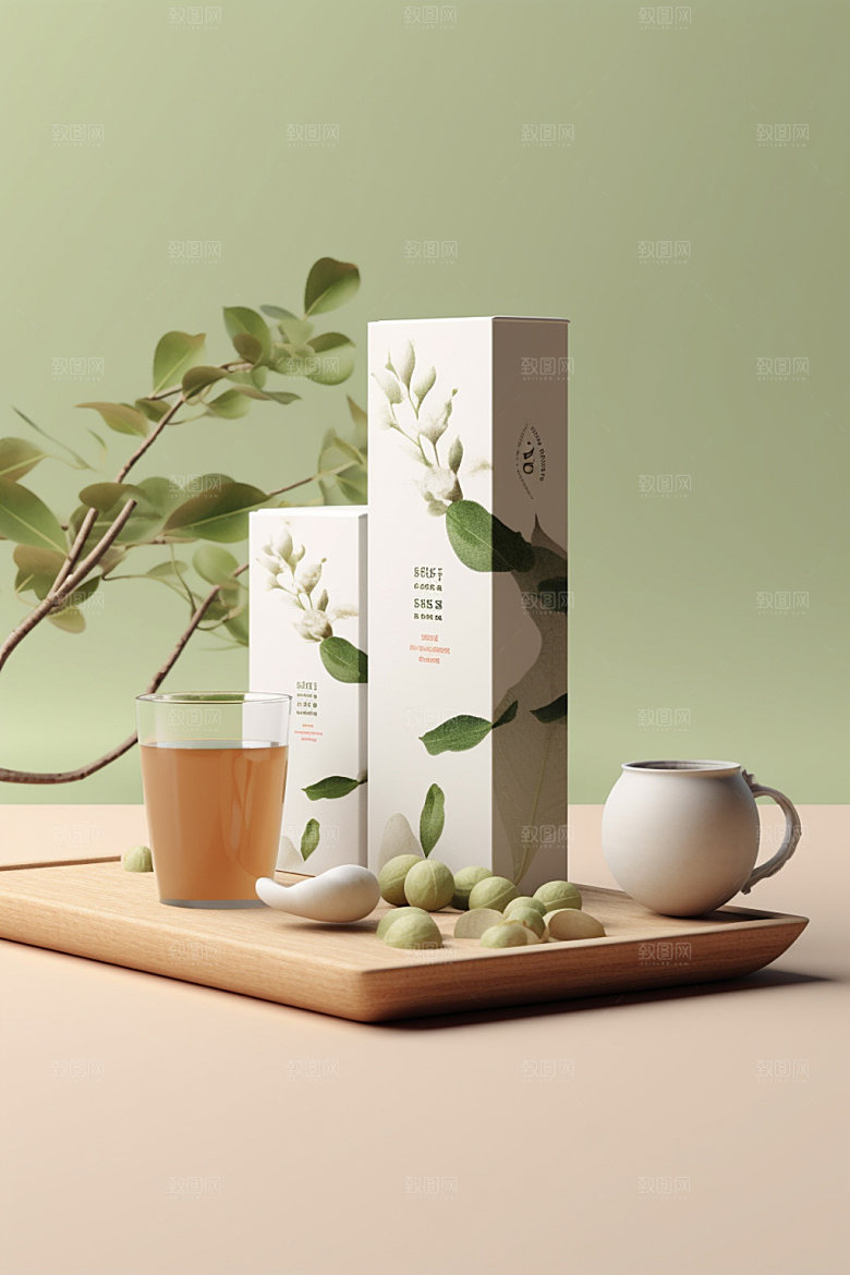 茶叶罐包装设计传统模型