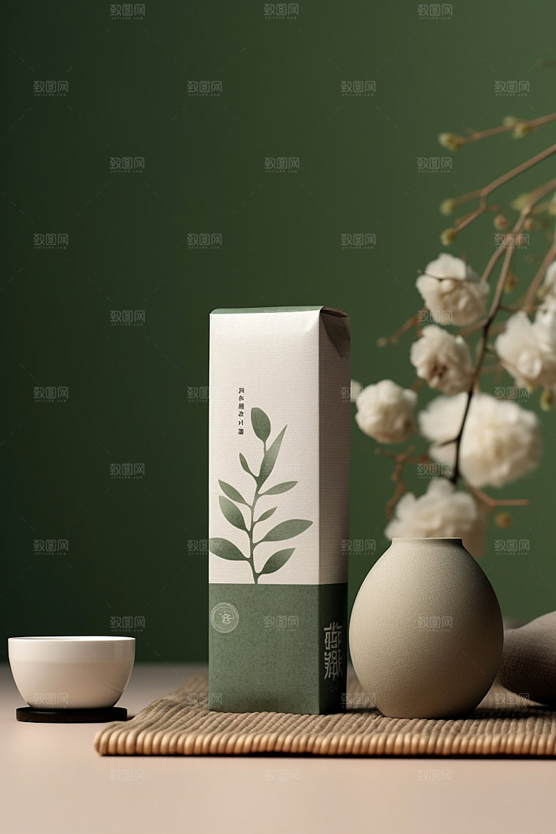 茶叶罐包装设计中式模型