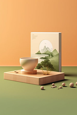 茶叶罐3D茶叶盒模型