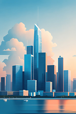 城市艺术都市插画