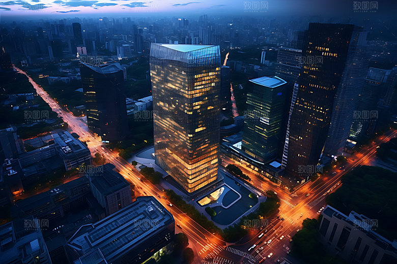 城市现代景观效果图