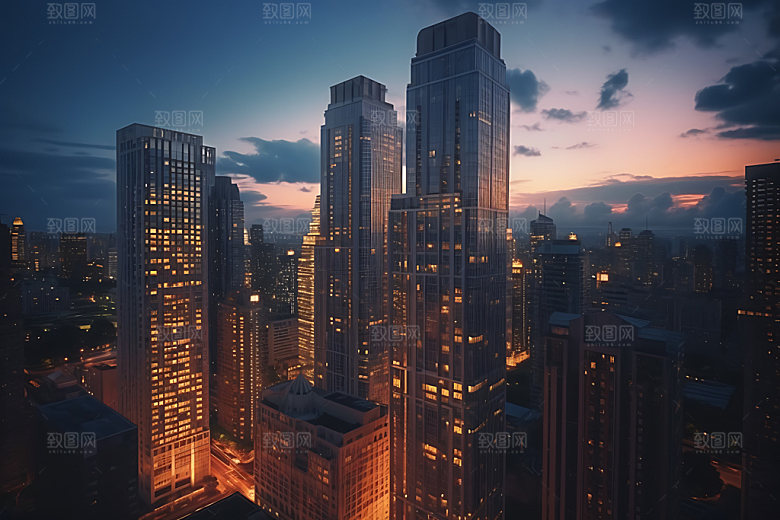 城市摩登景观效果图