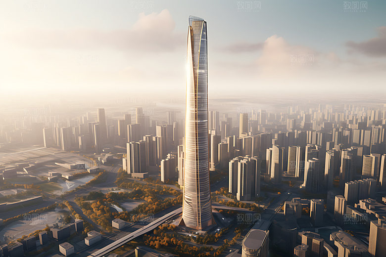 城市景观摩登效果图