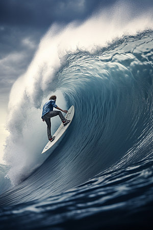 冲浪极限运动企业精神摄影图