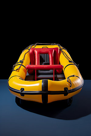 皮划艇高清充气艇模型