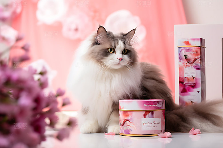 猫粮狗粮商业商品摄影图