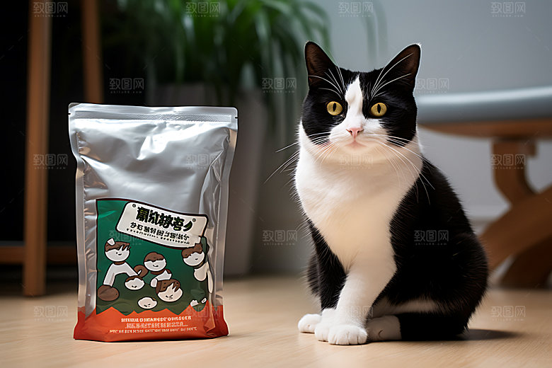 猫粮狗粮饲养产品摄影图
