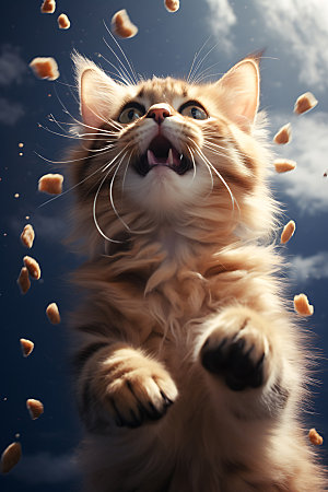 猫粮狗粮广告产品摄影图