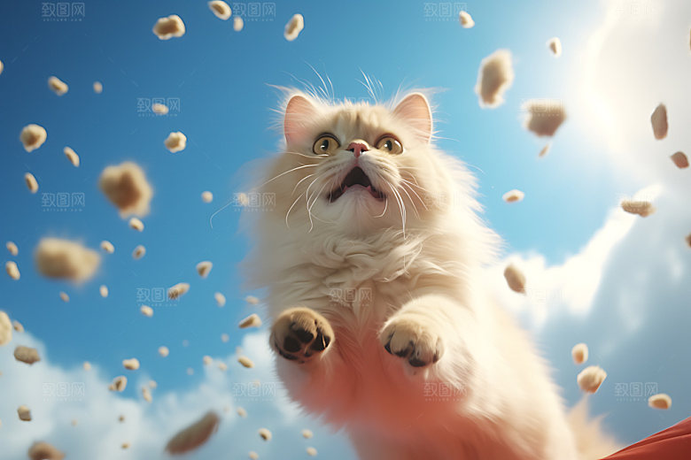 猫粮狗粮商业产品摄影图