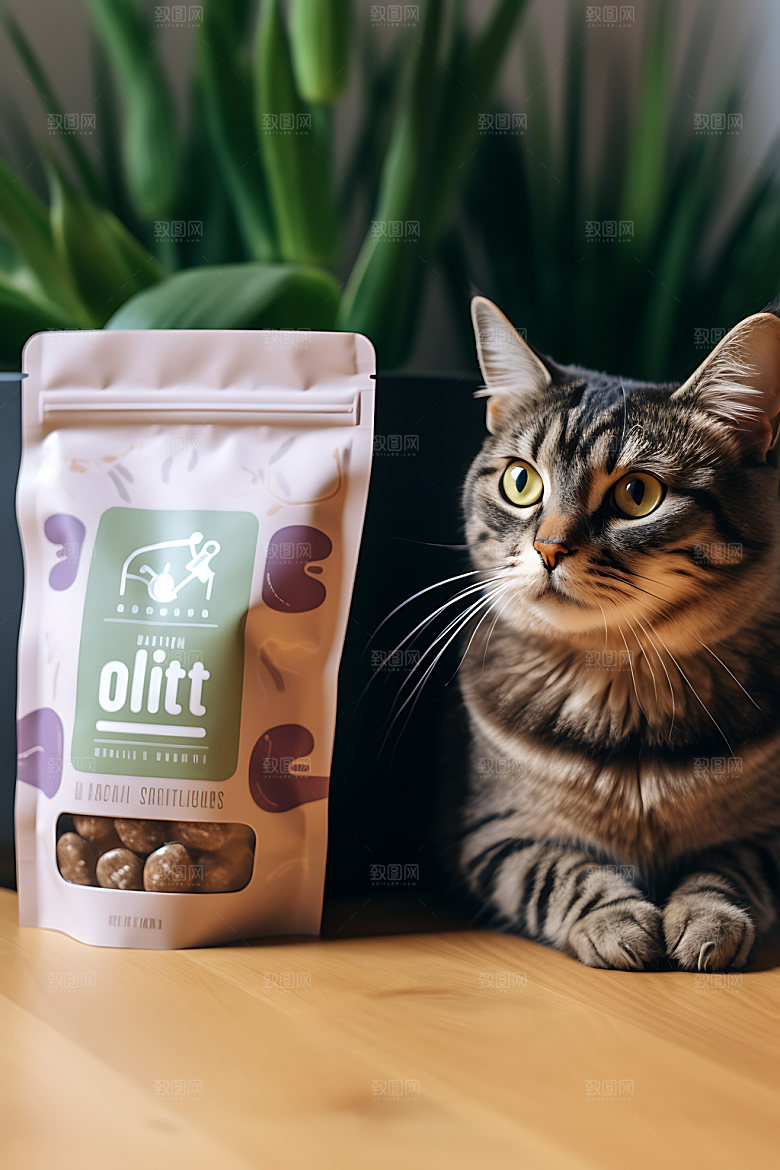 猫粮狗粮商品商业摄影图