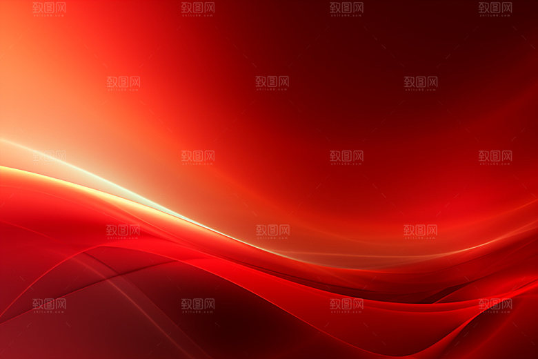红色喜庆波浪线背景图