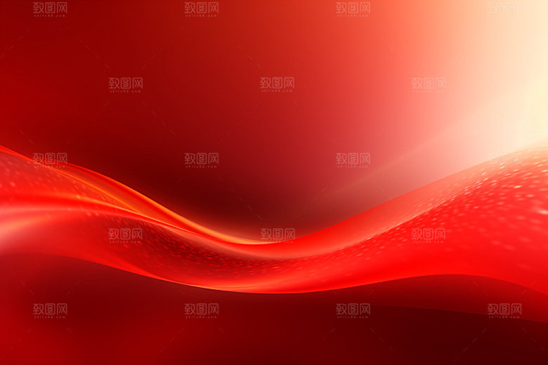 红色大气年会背景图