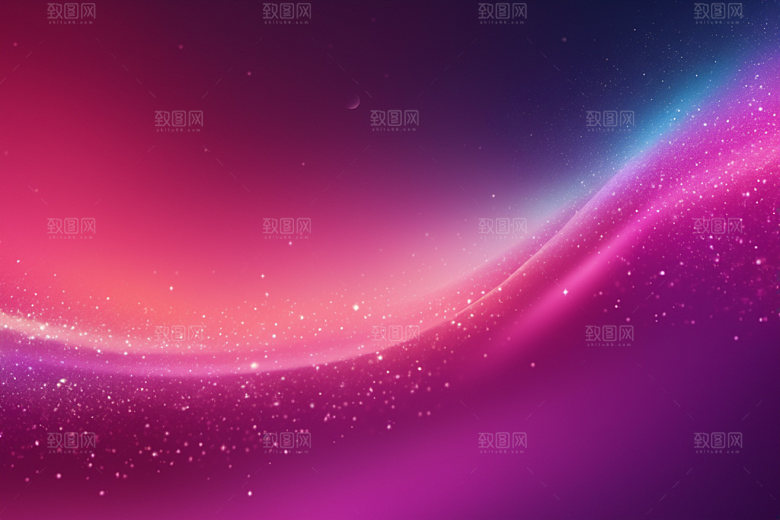 炫彩波浪高清抽象背景图