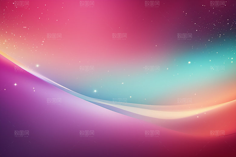 炫彩波浪高清简约背景图
