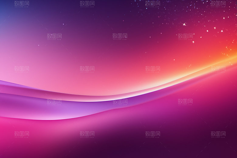 炫彩波浪大气光线背景图