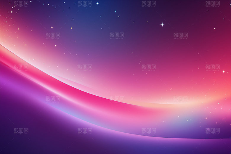 炫彩波浪抽象动感背景图