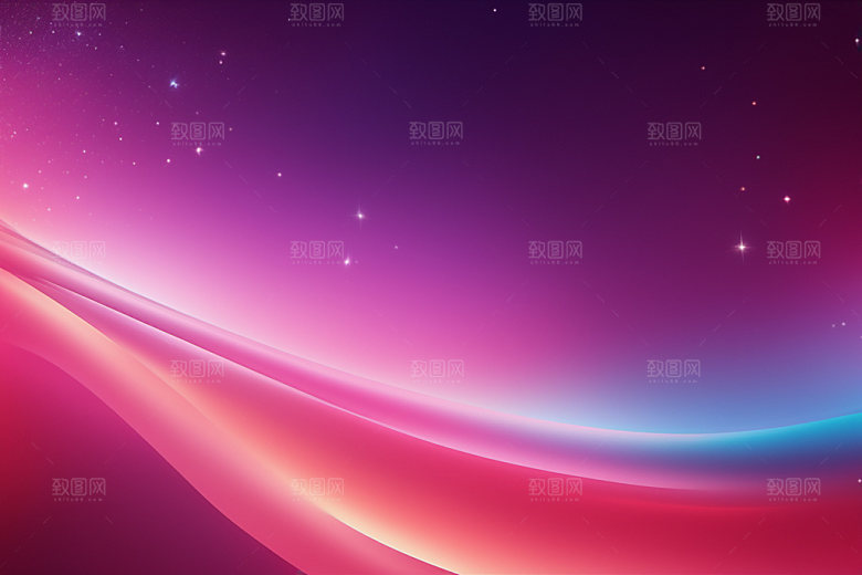 炫彩波浪大气渐变背景图