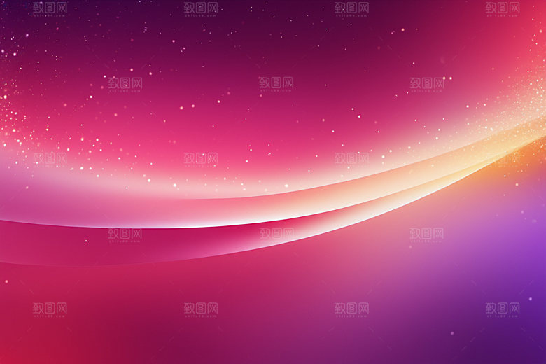炫彩波浪大气曲线背景图