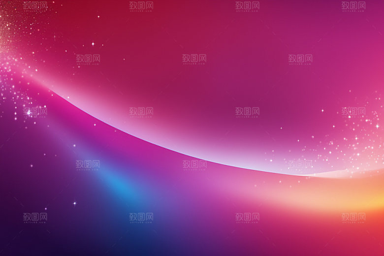 炫彩波浪光线渐变背景图