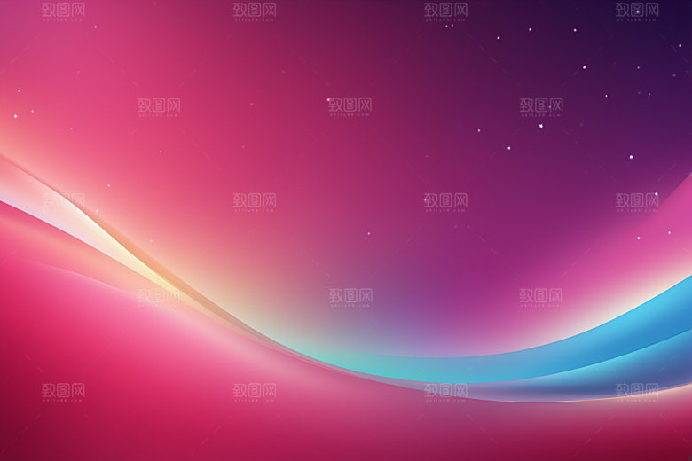 炫彩波浪大气抽象背景图
