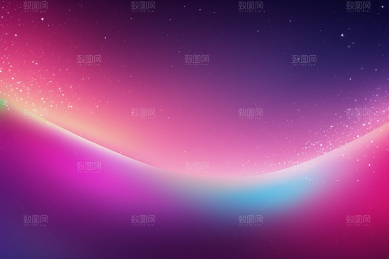 炫彩波浪渐变动感背景图