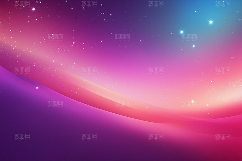炫彩波浪光线渐变背景图