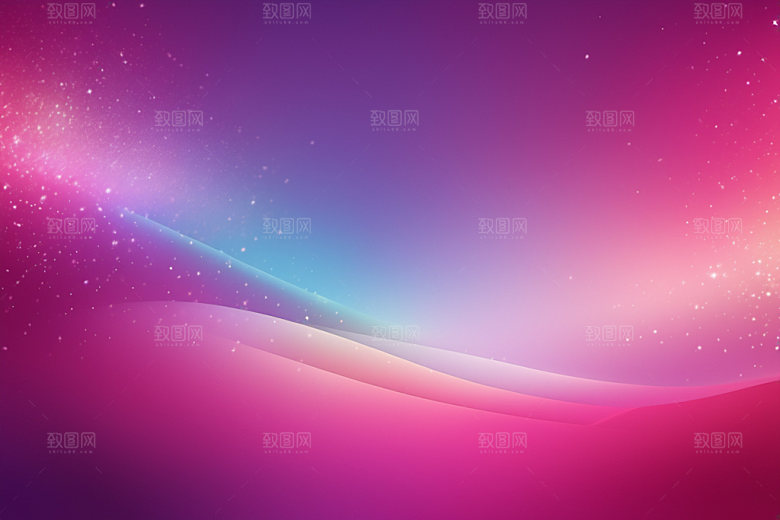 炫彩波浪高清曲线背景图