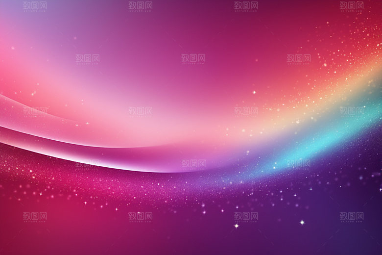 炫彩波浪简约大气背景图