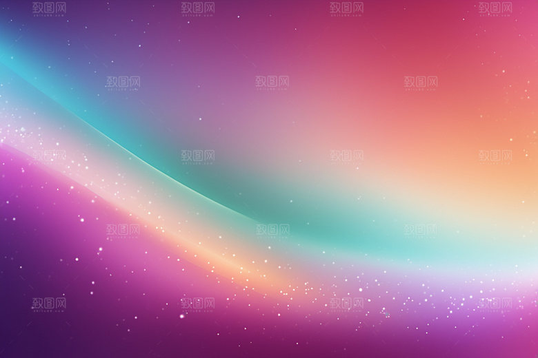 炫彩波浪动感渐变背景图