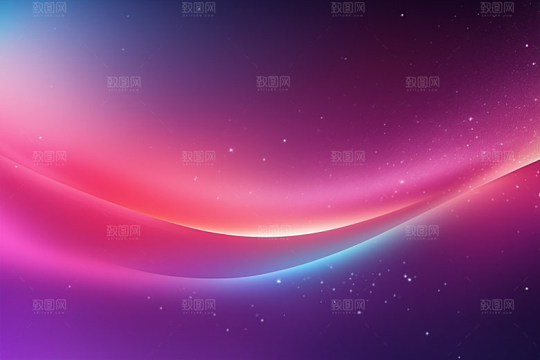 炫彩波浪曲线大气背景图