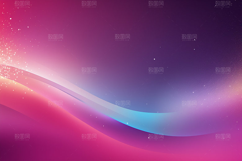 炫彩波浪动感光线背景图