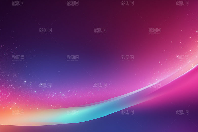 炫彩波浪光线动感背景图