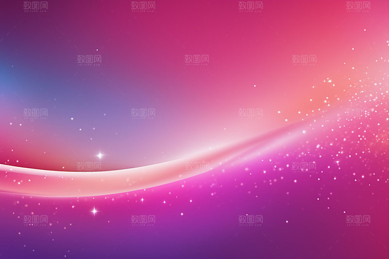 炫彩波浪光线大气背景图