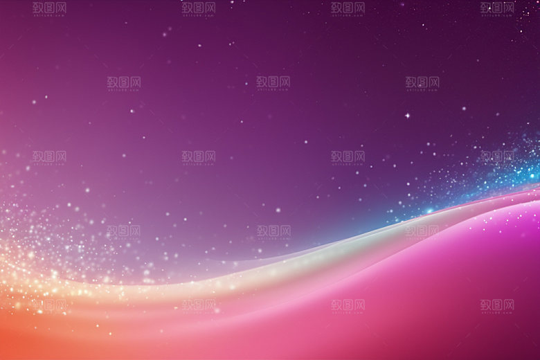 炫彩波浪动感光线背景图