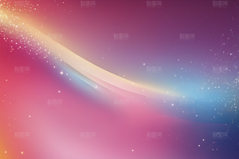 炫彩波浪抽象光线背景图