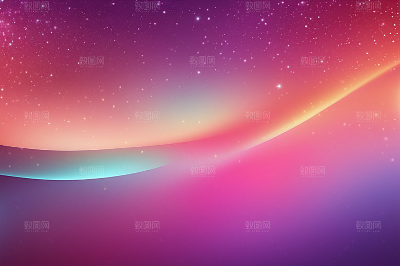 炫彩波浪大气动感背景图