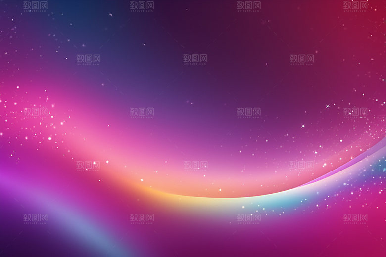 炫彩波浪简约大气背景图