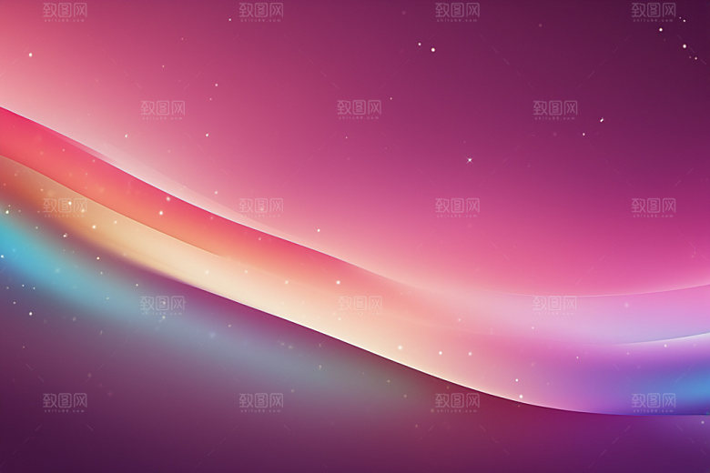 炫彩波浪高清曲线背景图