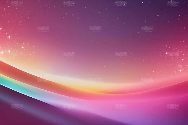 炫彩波浪大气光线背景图