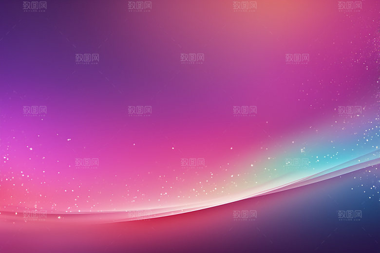 炫彩波浪曲线高清背景图
