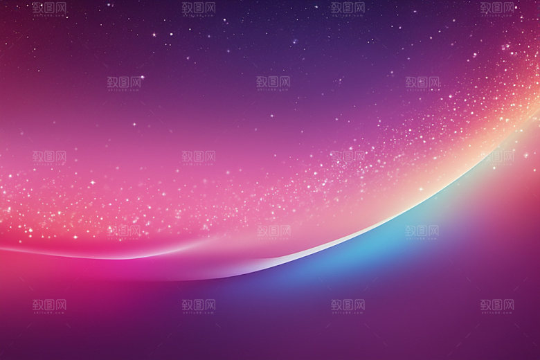 炫彩波浪抽象简约背景图