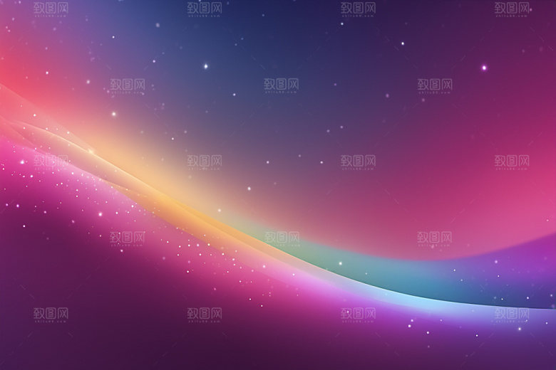 炫彩波浪动感大气背景图