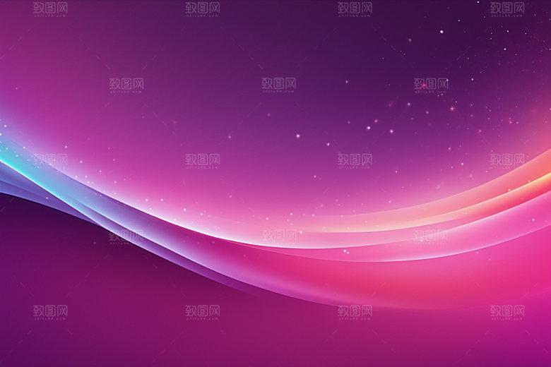 炫彩波浪高清渐变背景图