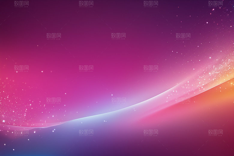 炫彩波浪渐变光线背景图
