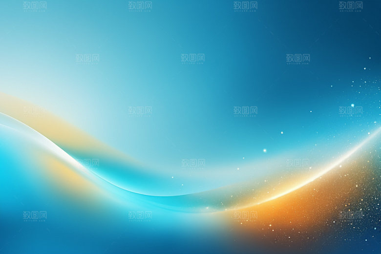 炫彩波浪抽象光线背景图