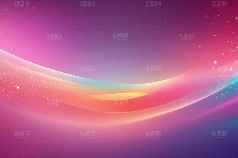 炫彩波浪高清大气背景图