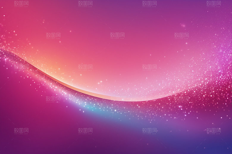 炫彩波浪曲线渐变背景图