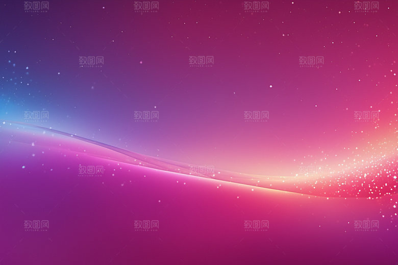 炫彩波浪光线简约背景图
